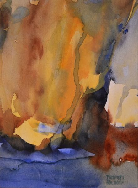 Tripiti Felsen Aquarell